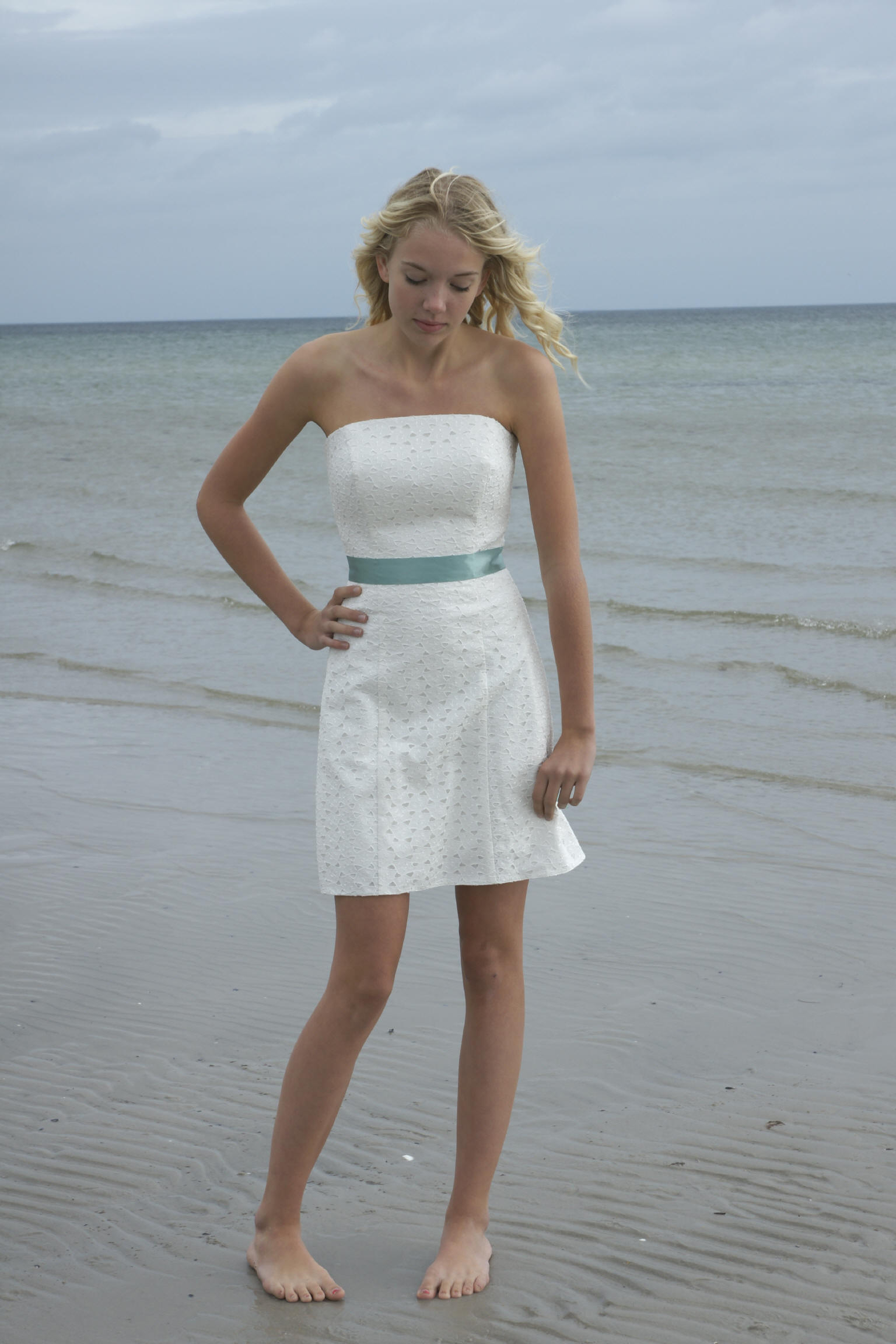 Konfirmationskjoler - Beach - 1307 i smuk blonde